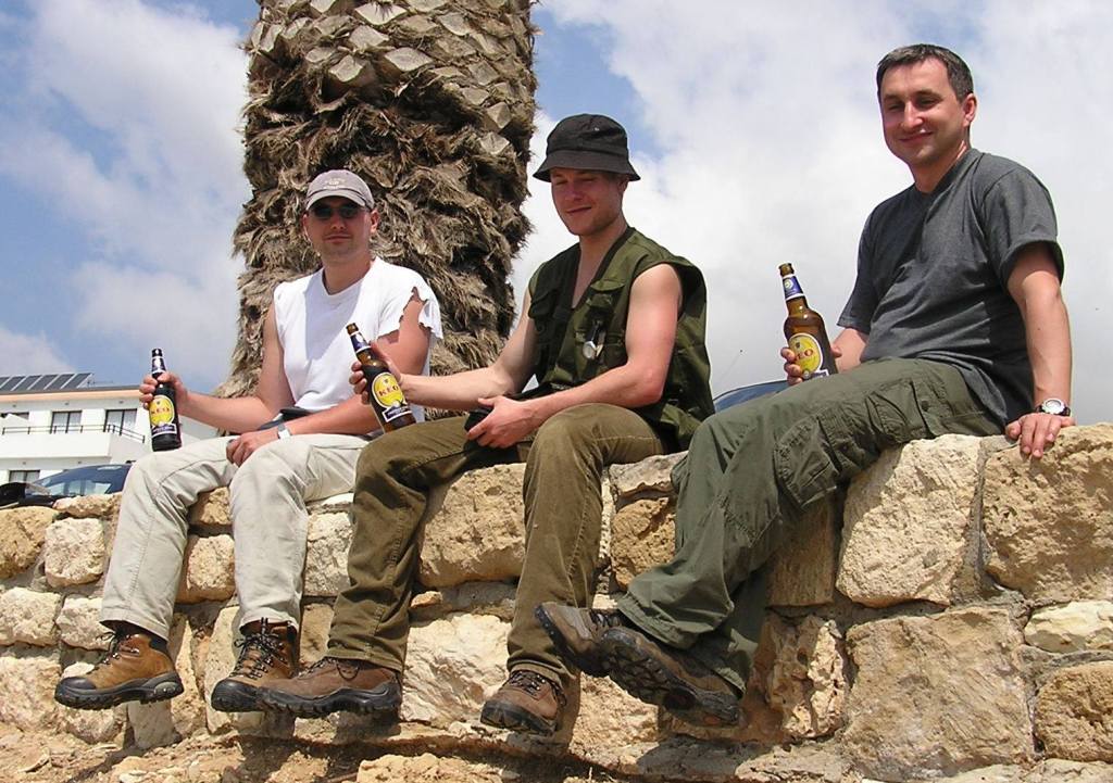 from left: auhtor, Pavel Jelnek and Richard Ambrus. Walter Grosser behind the camera